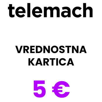 Telemach Slovenija vrednostna kartica 5 € (EUR)