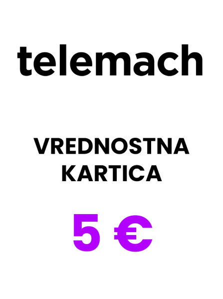 Telemach Slovenija vrednostna kartica 5 € (EUR) Telemach Slovenija vrednostna kartica 5 € (EUR)