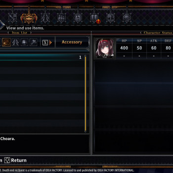 Death end re;Quest 2 - EXP Booster Equipment (PC) - Steam Key - GLOBAL