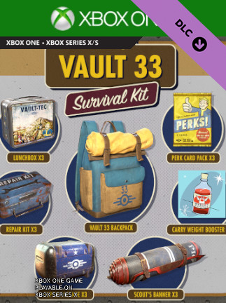 Fallout 76 - Vault 33 Survival Kit (Xbox One) - Xbox Live Key - GLOBAL Fallout 76 - Vault 33 Survival Kit (Xbox One) - Xbox Live Key - GLOBAL